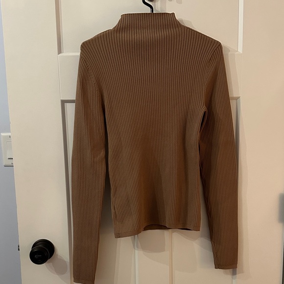 Babaton Tan Ribbed Knit Top - Picture 5 of 5